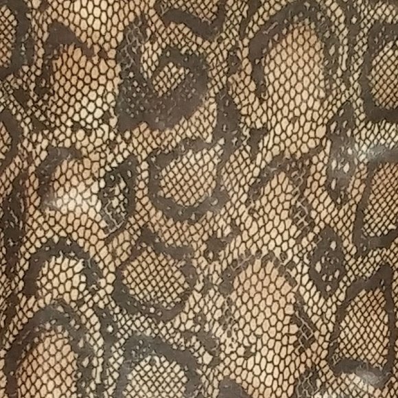 Ladies Snake Print Stretch Shiny Plus Pants Club - Picture 2 of 2